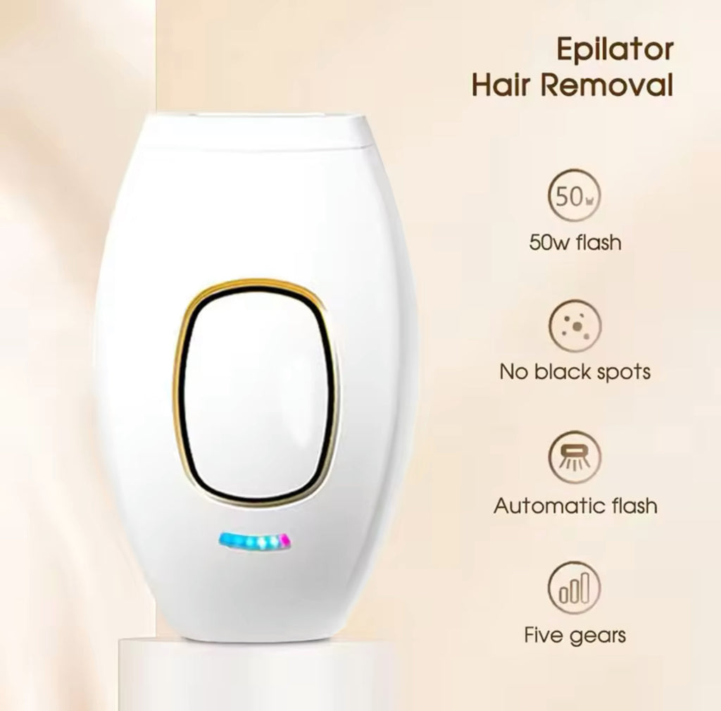 Depiladora Láser IPL Permanente con 600,000 Pulsos - 5 Niveles