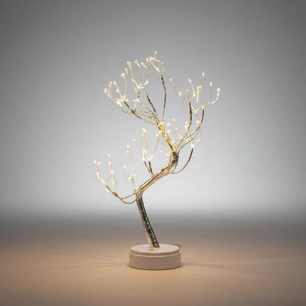 Lámpara Árbol Bonsái LED – Luz Nocturna Decorativa con Ramas de Cobre