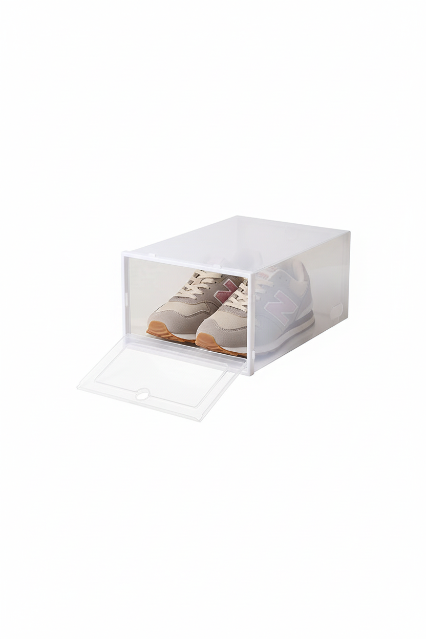 Caja con puerta frontal abatible abierta