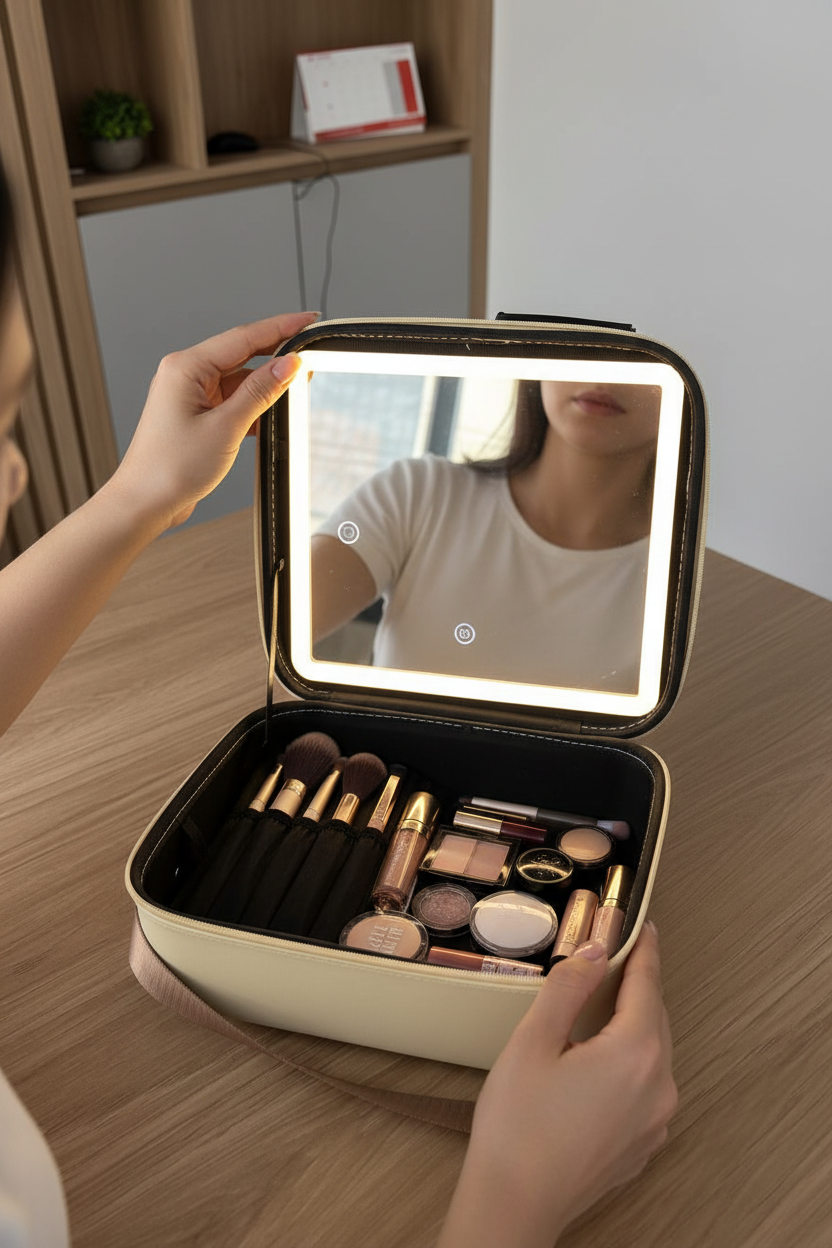 Cosmetiquera con Espejo LED