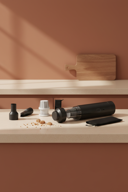 Aspiradora Portátil EG-121 en cocina moderna – sin personas