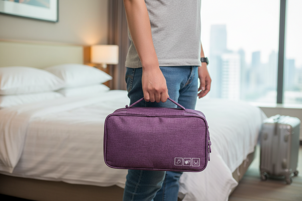 Organizador de Ropa Interior Viajero con 3 Capas