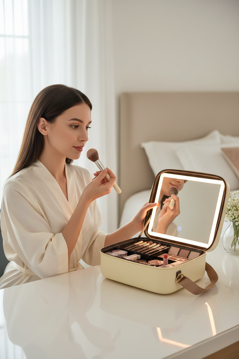Cosmetiquera con Espejo LED