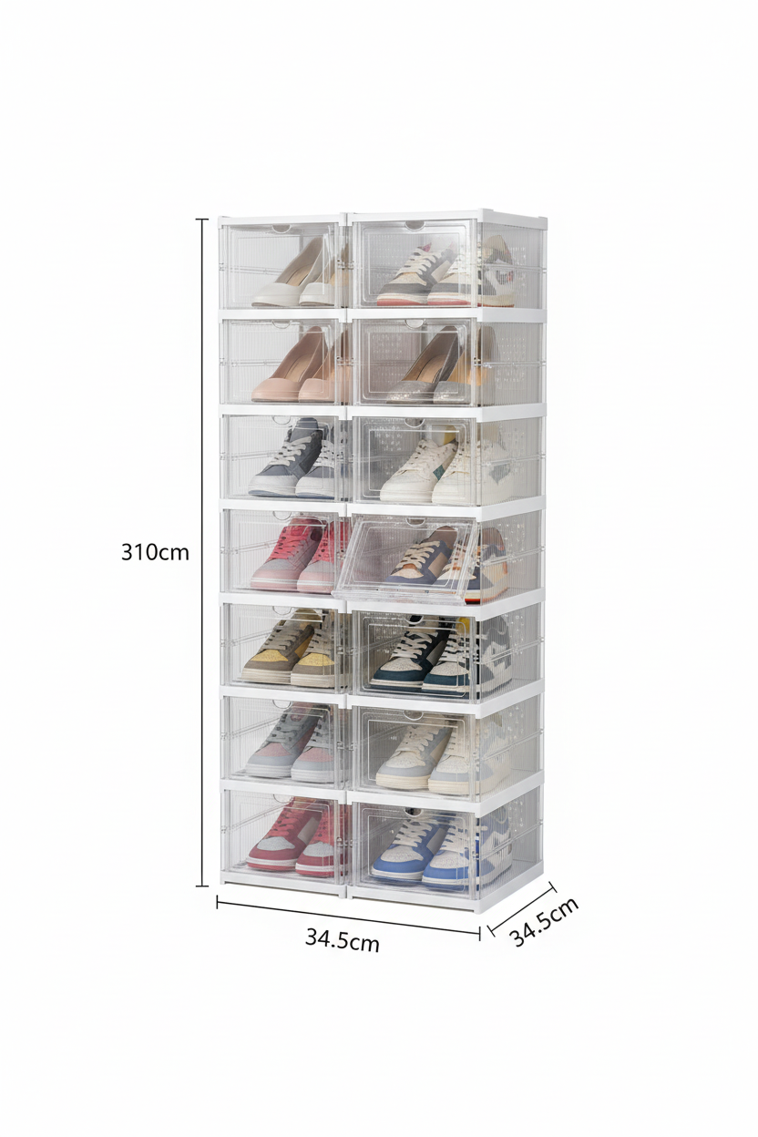 Organizador de Zapatos Vertical 6 Niveles Apilable